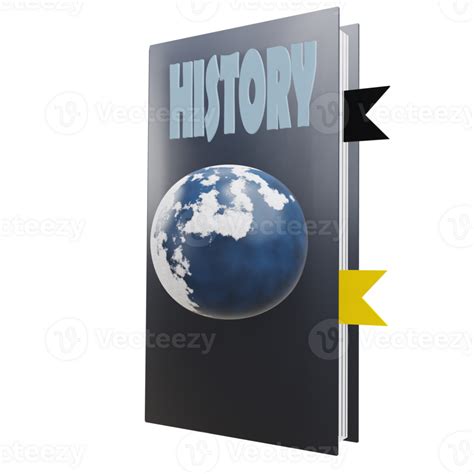 3 D Illustration Of History Book Icon 47271098 Png