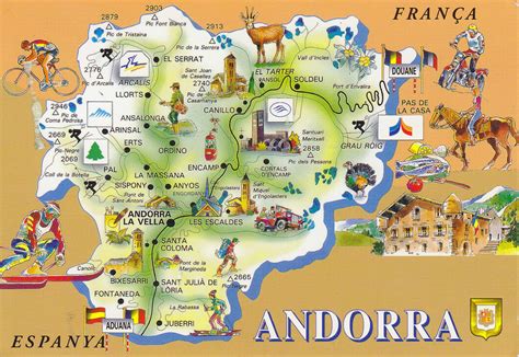 johan postcards: PRINCIPAT D'ANDORRA - Mapcard & Ordino.