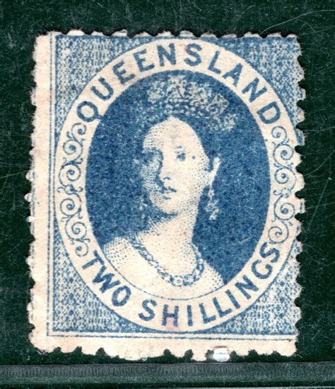 Australia States QUEENSLAND QV CHALON High Value SG120 2s Mint MNG C