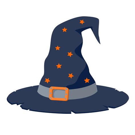 Halloween Witch Hat. Halloween costume. Illustrated vector element. 27157818 Vector Art at Vecteezy