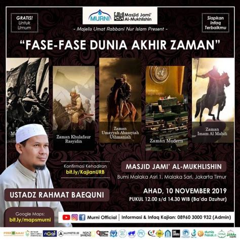 Fase Fase Dunia Akhir Zaman Bersama Ustadz Rahmat Baequni