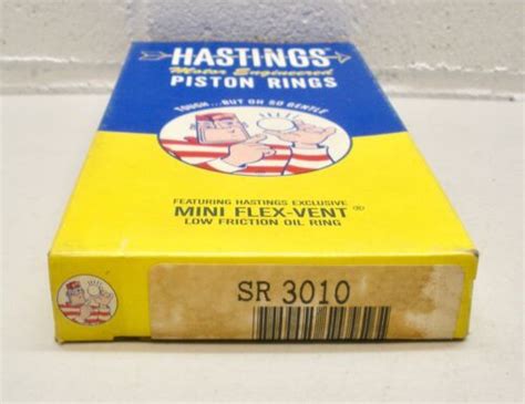 9101 Std Hastings NOS Piston Ring Set Size STD Fits BUICK OPEL 1976