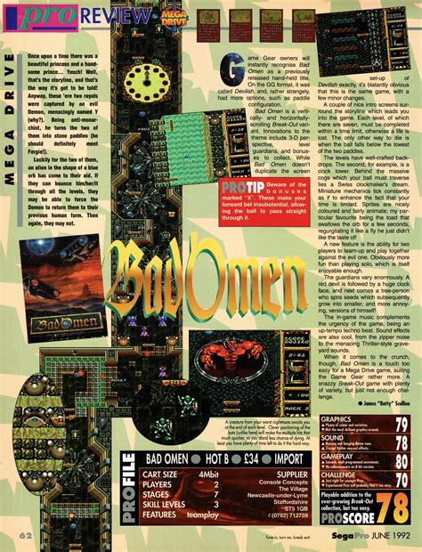 Bad Omen Devilish The Next Possession Mega Drive Review From Sega