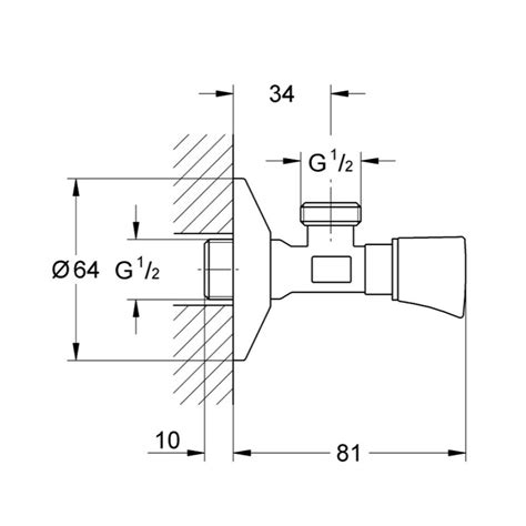 Grohe Baucontemporary Neutral Angle Valve 1 2 PBANGLA NET