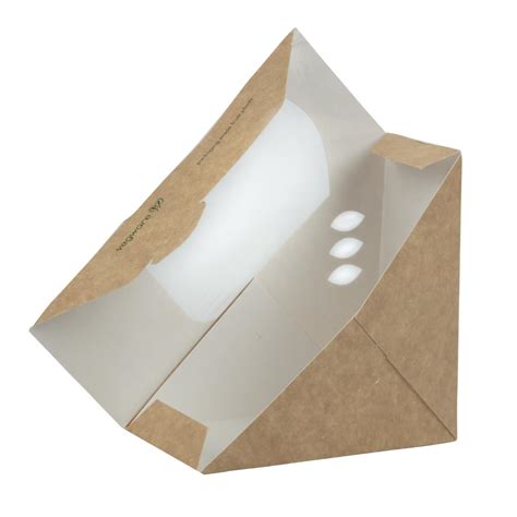 Vegware Compostable Kraft Sandwich Wedges Mm Pack Of Dw