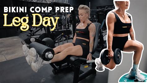 Bikini Competitor Leg Day Workout Youtube