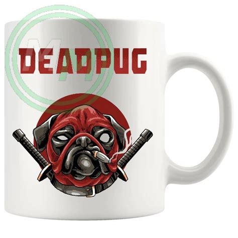 Deadpool Pug Novelty Mug Style Muggerme