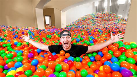 I Filled My Island House With Ball Pit Balls Youtube