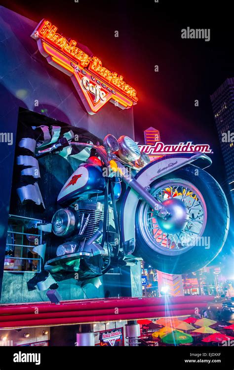 The Harley Davidson Cafe In Las Vegas Strip Stock Photo Alamy