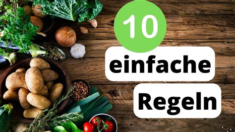 Gesunde Ernährung Mit Nur 10 Regeln Nach Der Dge Youtube