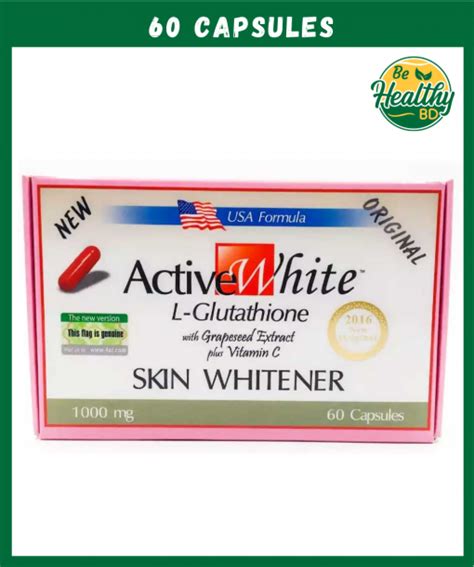 Active White L Glutathione Skin Whitener Mg Capsules