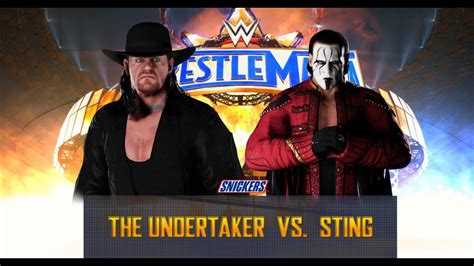 The Undertaker Vs Sting Wwe 2k18 Alphagames Youtube