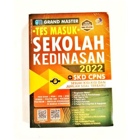 Jual Buku Grand Master Tes Masuk Sekolah Kedinasan 2022 Shopee Indonesia