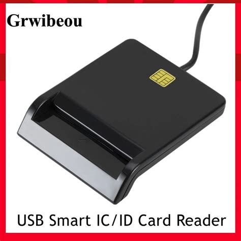 Grwibeou Usb Smart Card Reader For Bank Card Ic Id Emv Card Reader High