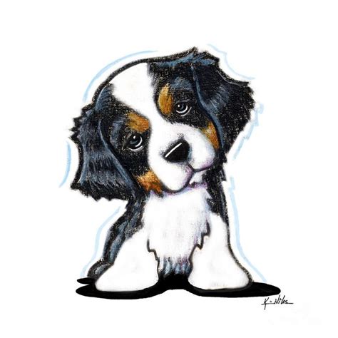 Cavalier King Charles Spaniel Drawing by Kim Niles | Spaniel art ...