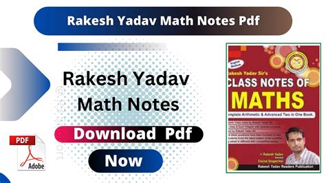 Rakesh Yadav Maths Class Notes Pdf Rakesh Yadav Maths Class Notes Pdf