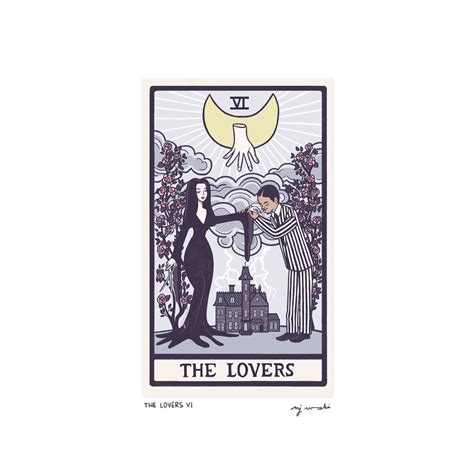 The Lovers Vi Tarot Card Art X Art Print Hand Cut And Etsy Australia