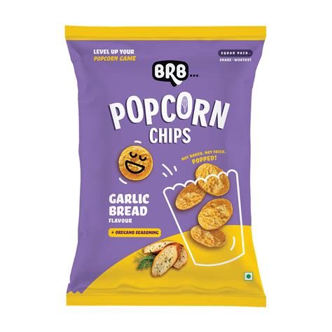 Brb Garlic Bread Flavour Popcorn Chips 48 G Online At Best Price Pop Corn Lulu Uae Price In