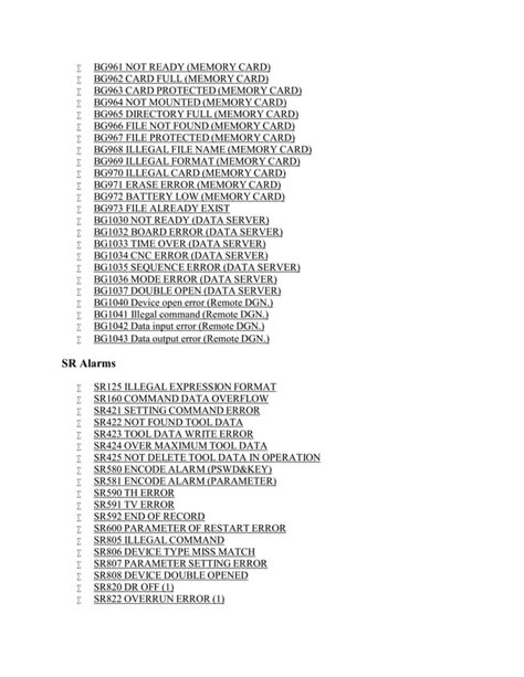 Fanuc 15i Alarms Pdf