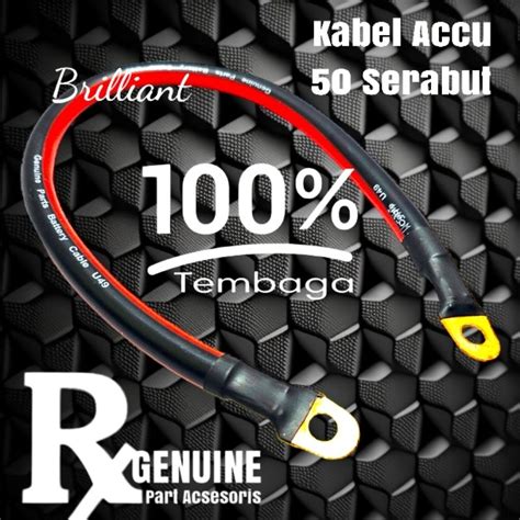 Jual Kabel Aki Accu Mobil Kabel Dan Sekun Tembaga Asli 30cm