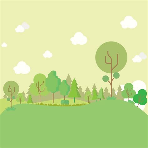 Free Vector | Meadow background design