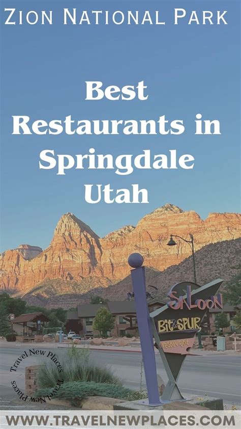 Best Restaurants In Springdale Utah Zion National Park Artofit