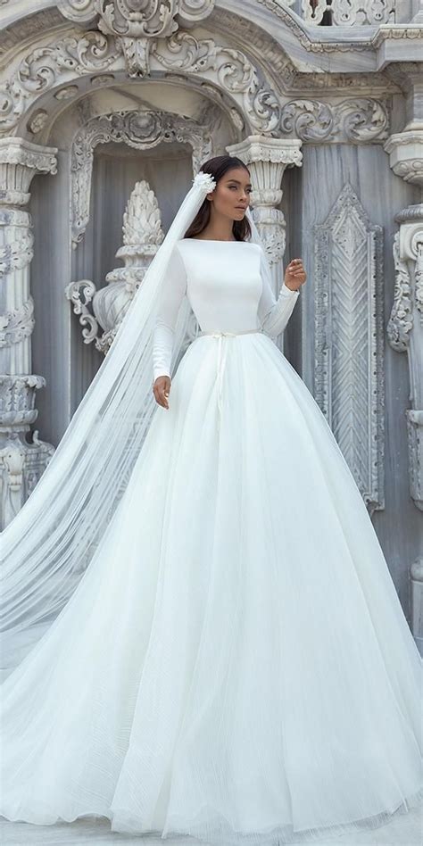 30 Stunning Long Sleeve Wedding Dresses For Brides Modest Wedding