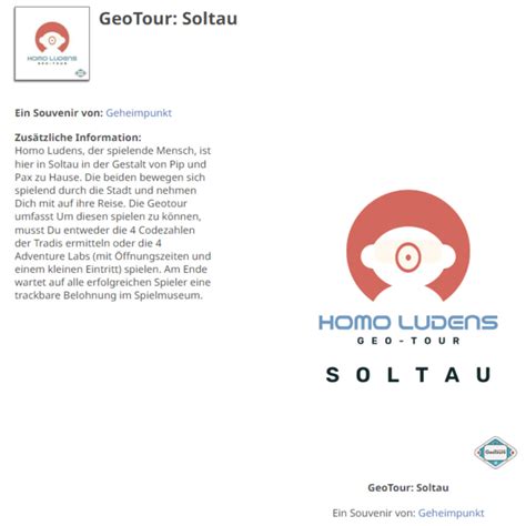 Homo Ludens Geotour Gt Da Louis Cifer