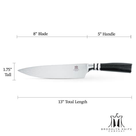 JAPANESE SEIGAIHA 8" CHEF KNIFE - Brooklyn Knife Company