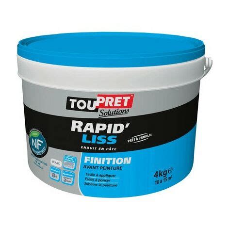 Enduit De Lissage Toupret Rapid Liss Kg En P Te Pour Mur Plafond