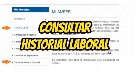 Cómo Consultar MI Historial Laboral en ANSES