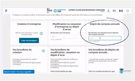 D P T De Comptes Guichet Unique Comment Faire