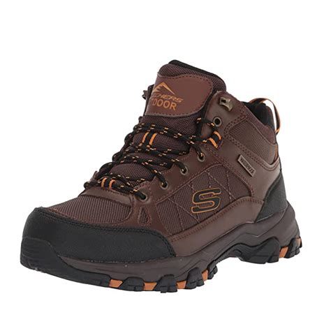 Skechers Men S Selmen Melano Hiking Boot Brown Discount Skechers Men S Boots And More Shoolu