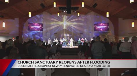 Colonial Hills Baptist Church Reopens After Sanctuary Damaged By Water