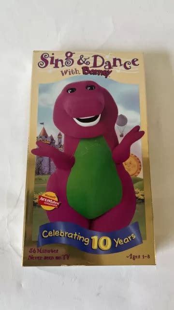 Barney Sing And Dance With Barney Vhs Celebrating 10 Years Eur 898 Picclick Fr