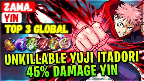 Unkillable Yuji Itadori 45 Damage Yin Top Global Yin Zama