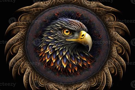 Eagle Animal Mandala Fractal Illustration 23931218 Stock Photo At Vecteezy