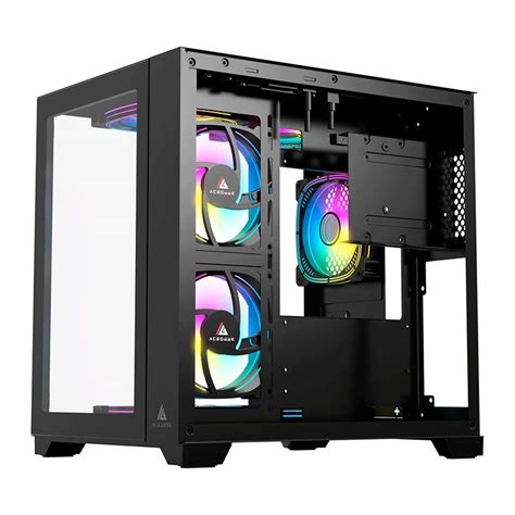 Gabinete Gamer Acegeek Aquarium M Mid Tower Lateral De Vidro