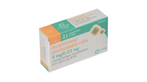 Drospirenona Etinilestradiol Cinfa Efg Mg Mg X Comprimidos