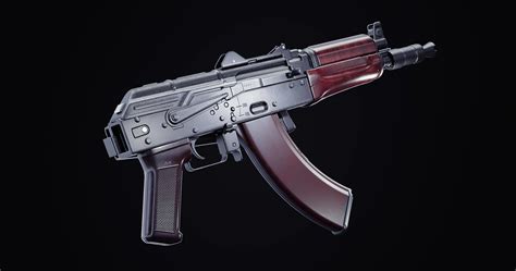 Artstation Krinkov Aks 74u Carbine Game Assets