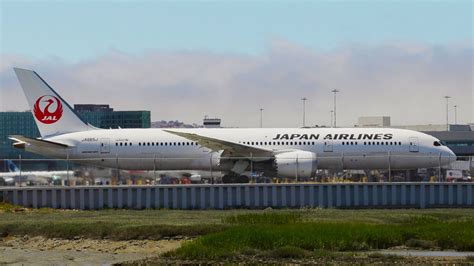 Japan Airlines Boeing 787 9 Takeoff San Francisco To Narita Airport I