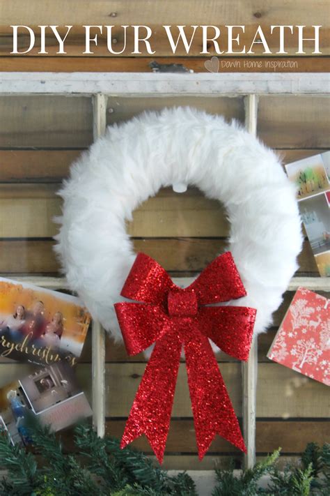 Diy Fur Wreath Down Home Inspiration