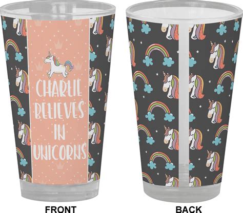 Unicorns Drinking Pint Glass Personalized Youcustomizeit