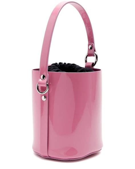 Vivienne Westwood Daisy Patent Leather Bucket Bag In Pink Lyst