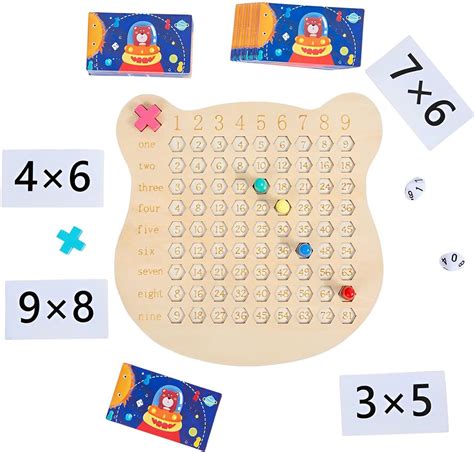 Juego De Mesa Montessori De Madera De Multiplicaci Nadici N Con