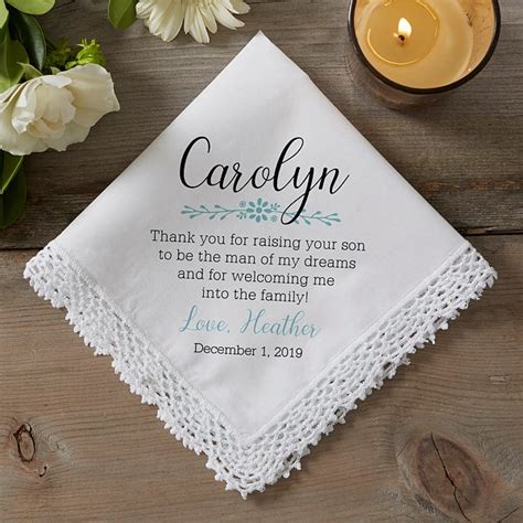 Personalized Wedding Handkerchief Mother Of The Groom