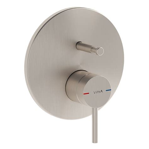 Vitra Origin Built In Bath Shower Mixer Exposed Part Brushed Nickel