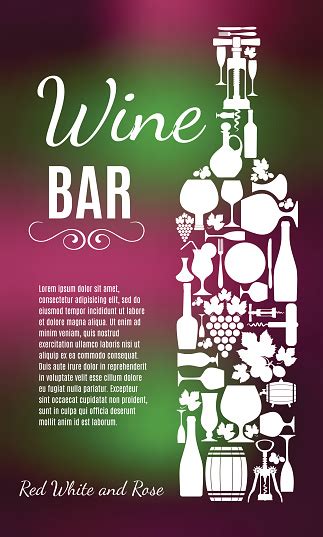 Wine Set Icons Vector Illustration Stock Illustration Download Image