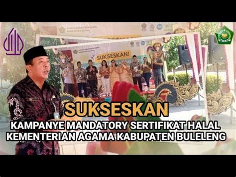 Mandatory Halal Kemenag Buleleng Youtube