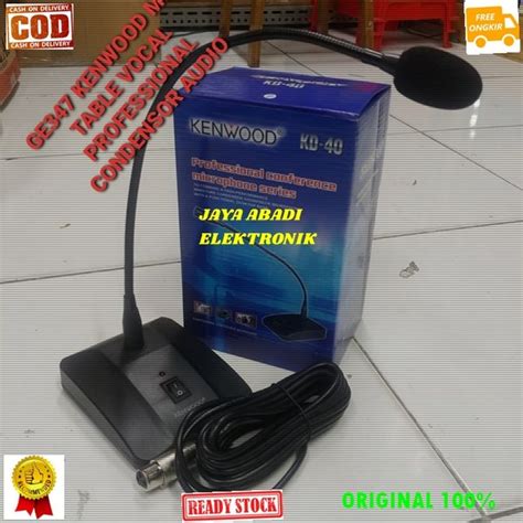 Jual KENWOOD KENWOD MIC KABEL MEJA TABLE CONDENSOR MIMBAR PODIUM